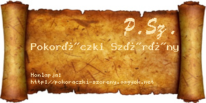 Pokoráczki Szörény névjegykártya